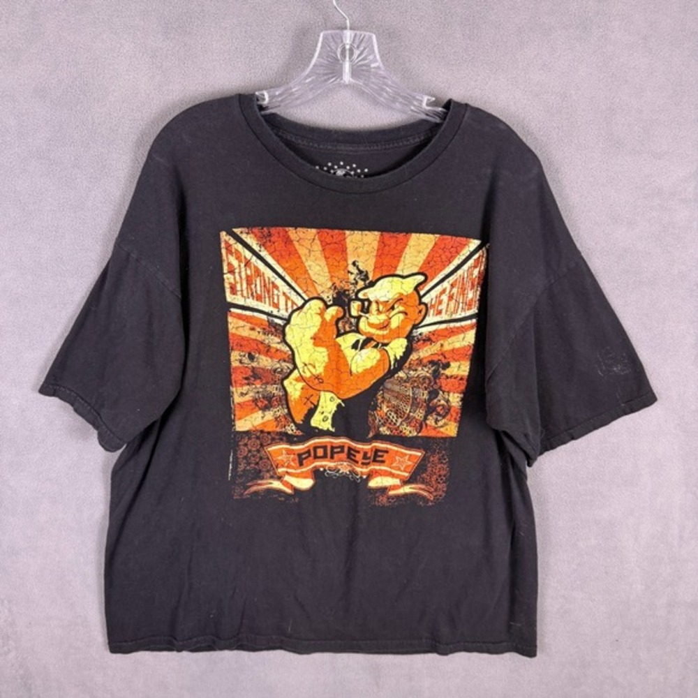 Y2K VTG Popeye‎ x Universal Studios T Shirt Mens XL Strong To The Finish